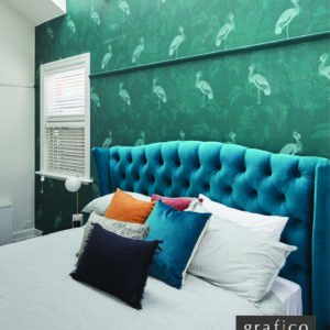 Emerald Crane Wallpaper | Grafico Melbourne