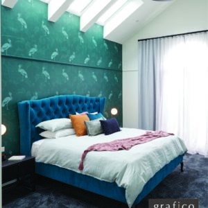 Emerald Crane Wallpaper | Grafico Melbourne