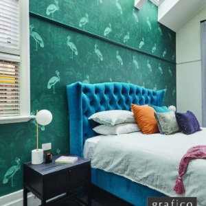 Emerald Crane Wallpaper | Grafico Melbourne