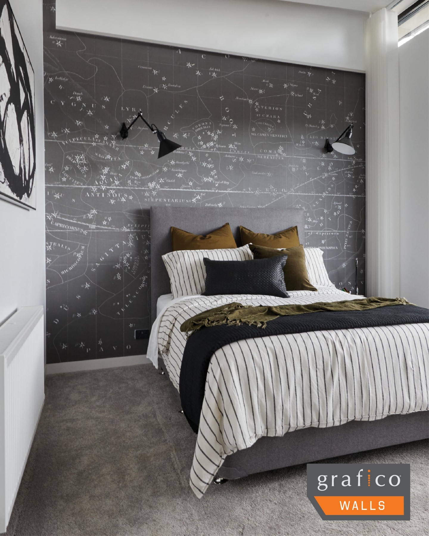 Celestial Star Map - Grey | Grafico Melbourne