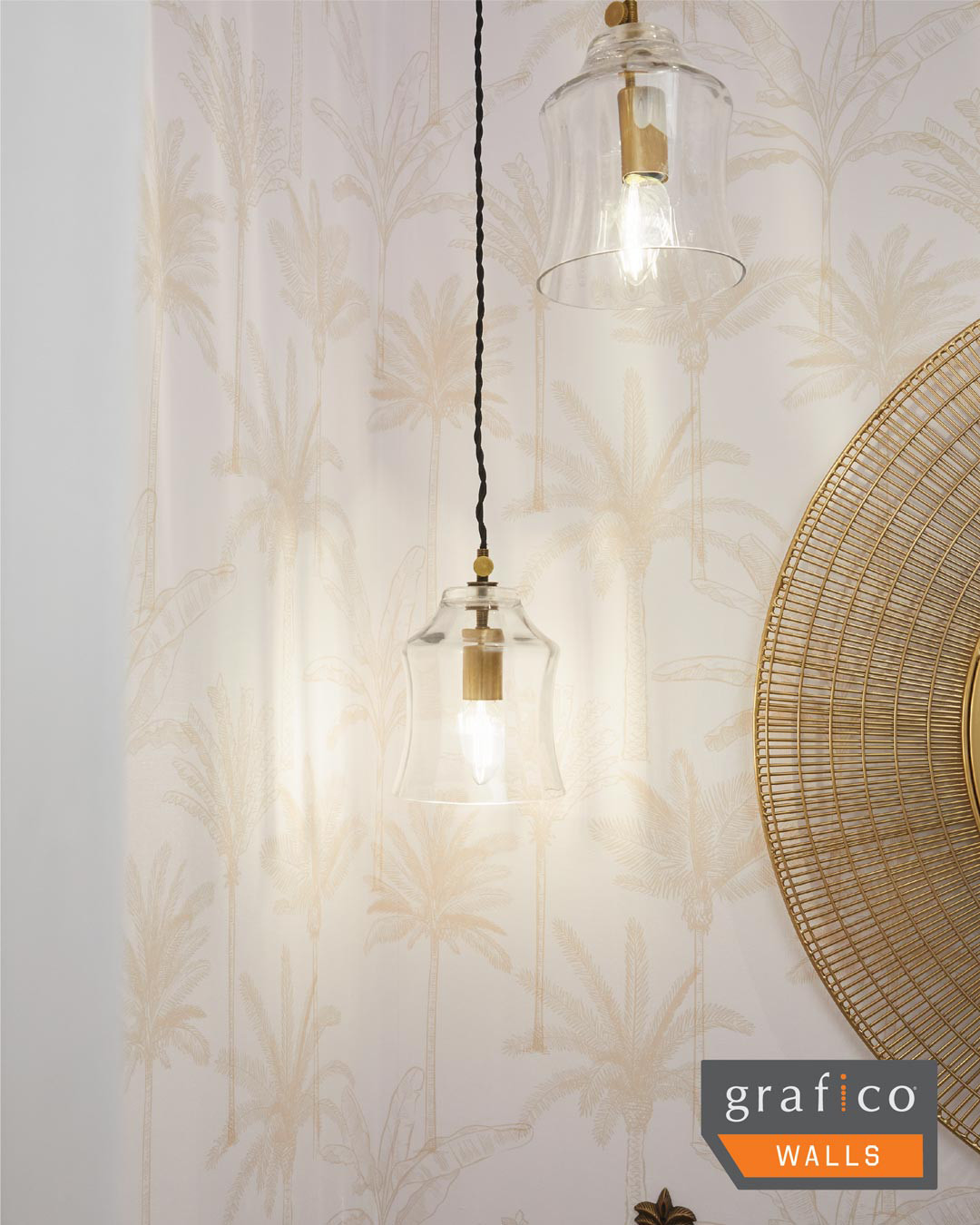 The Palms - Gold Wallpaper | Grafico Melbourne