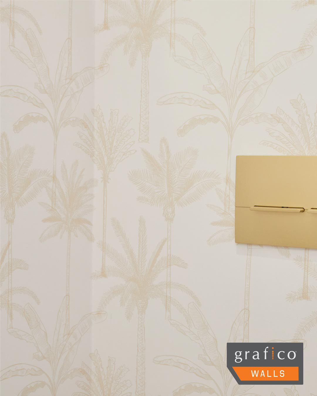 The Palms - Gold Wallpaper | Grafico Melbourne