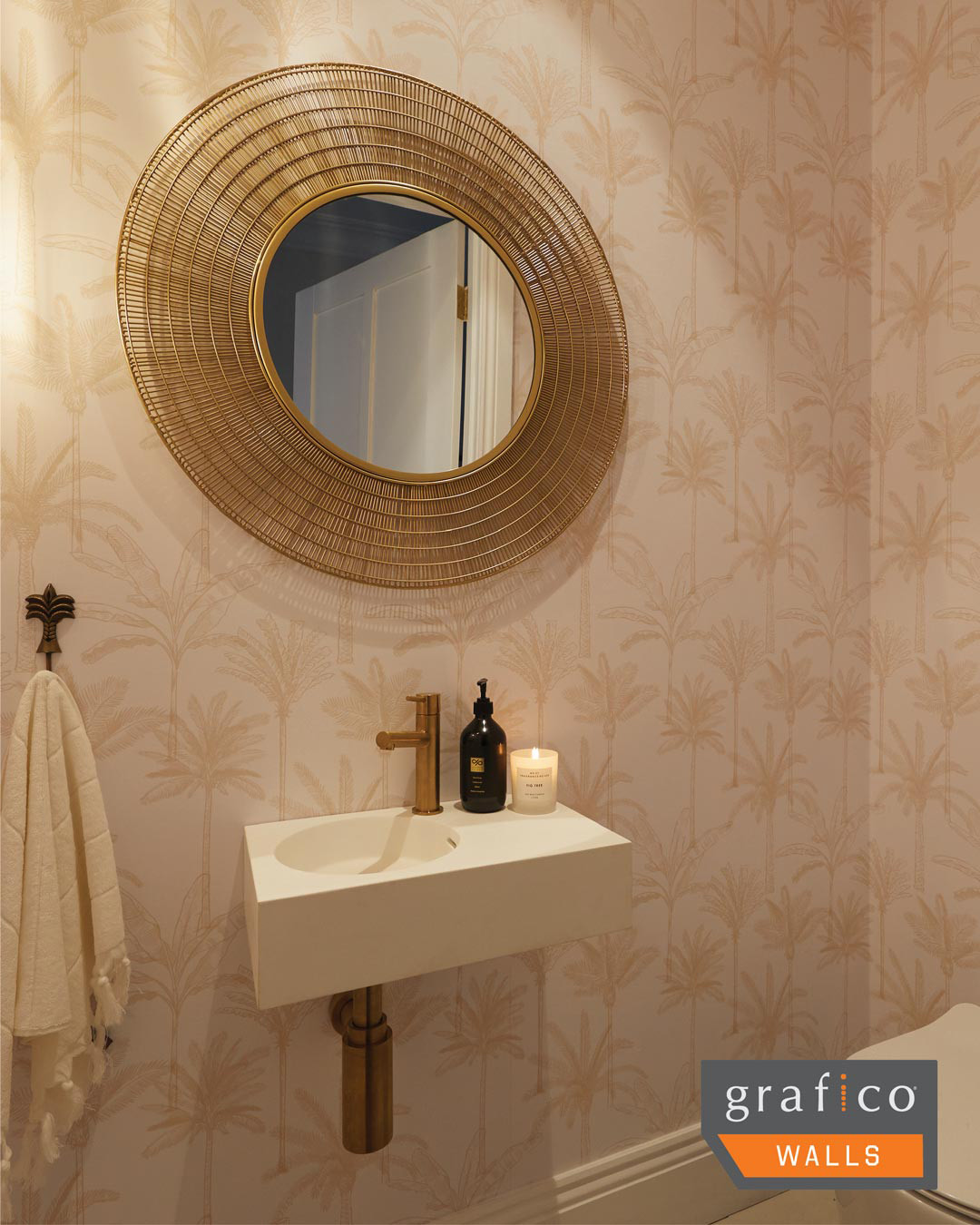 The Palms - Gold Wallpaper | Grafico Melbourne