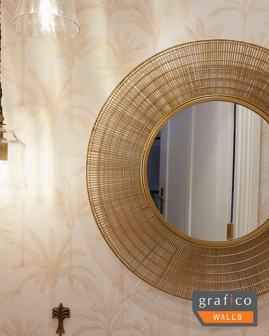 The Palms - Gold Wallpaper | Grafico Melbourne