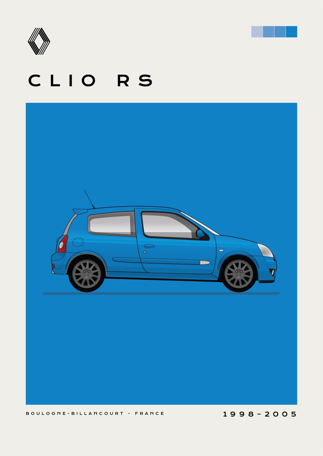 Renault - Clio RS - Blue