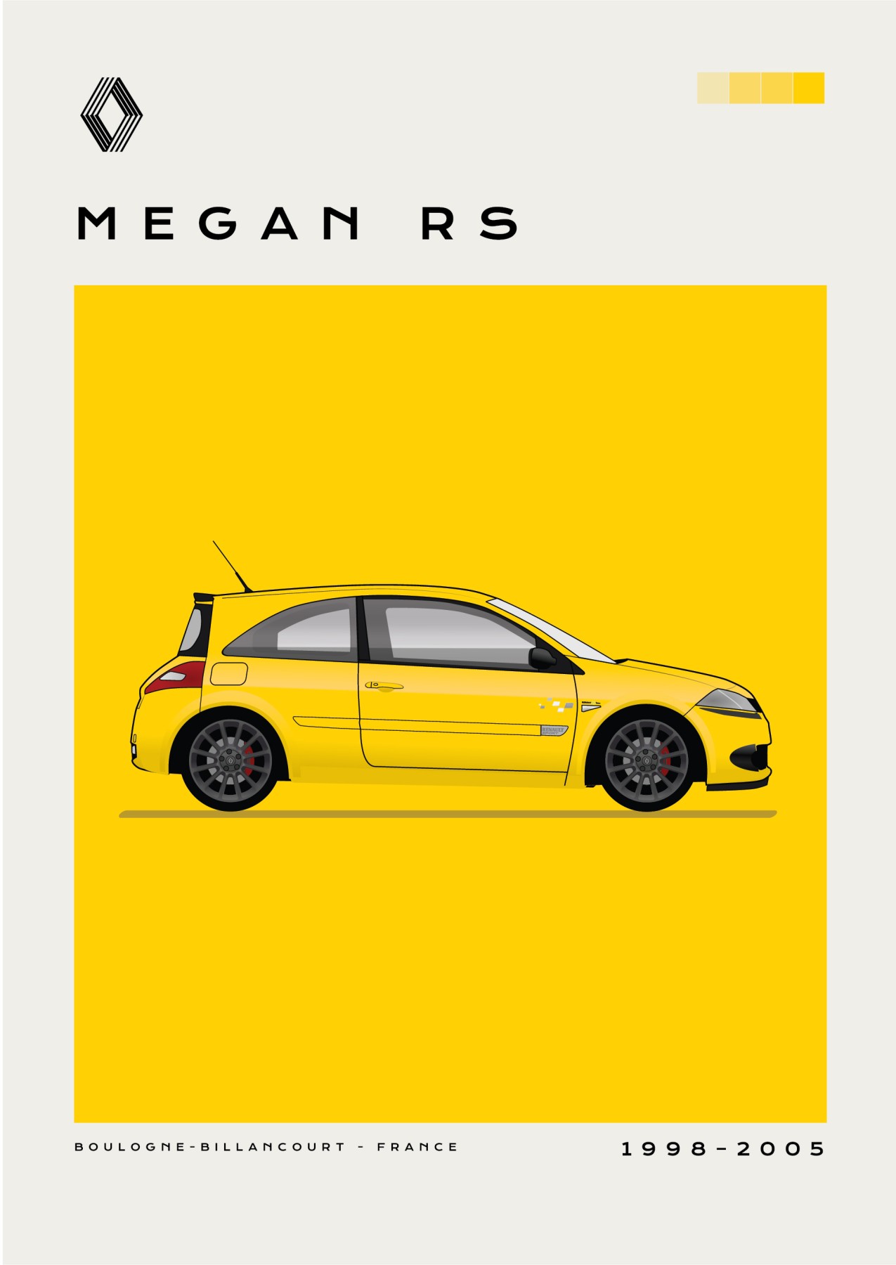 Renault - Megan RS - Yellow