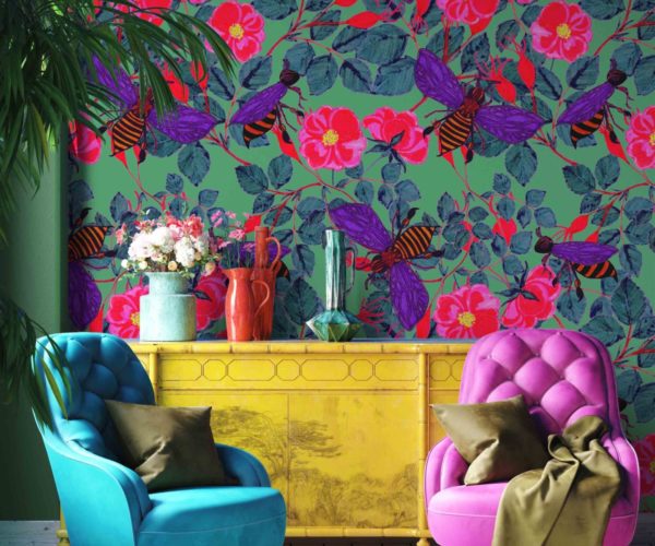 Floral Buzz Wallpaper | Grafico Melbourne