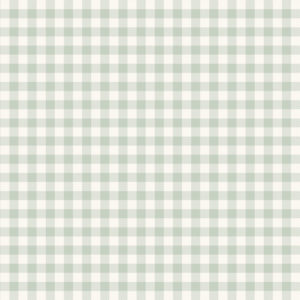 Gingham Check - Sage Green Wallpaper | Grafico Melbourne