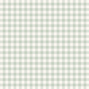 Gingham Check - Sage Green Wallpaper | Grafico Melbourne