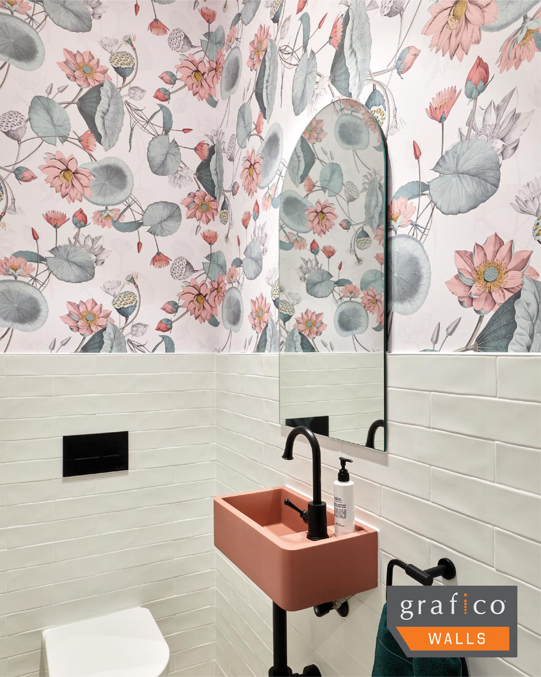 Vintage Botanicals - White Wallpaper | Grafico Melbourne