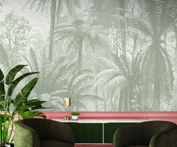 Fern Jungle - Deep Sage Green Wallpaper | Grafico Melbourne