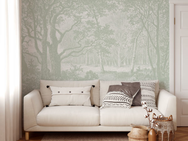 Serene Forest - Sage Green Wallpaper | Grafico Melbourne