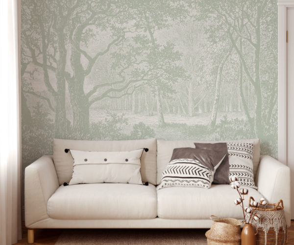 Serene Forest - Sage Green Wallpaper | Grafico Melbourne