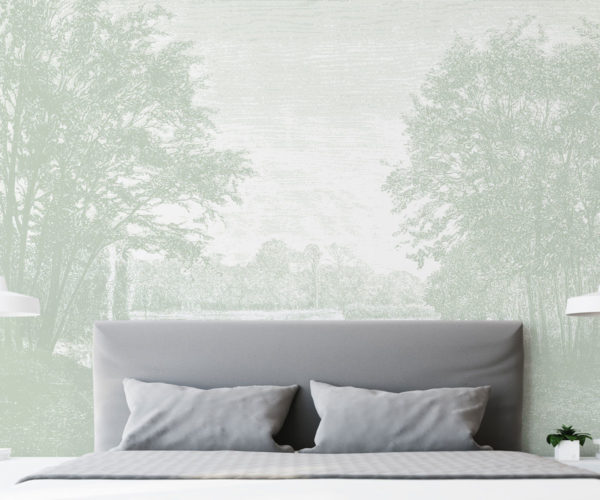 Serene Shore - Sage Green Wallpaper | Grafico Melbourne