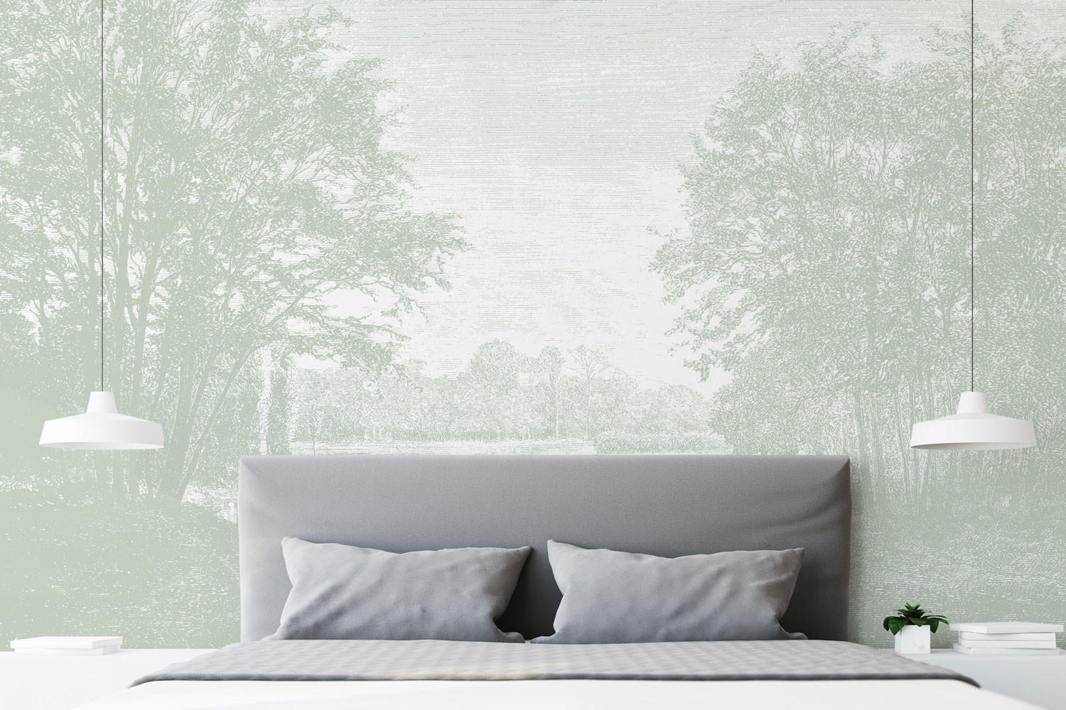 Serene Shore - Sage Green Wallpaper | Grafico Melbourne