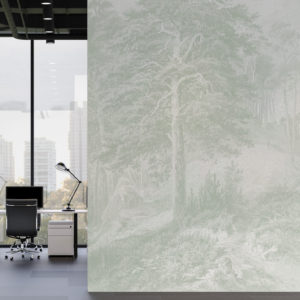Soaring Pine - Sage Green Wallpaper | Grafico Melbourne