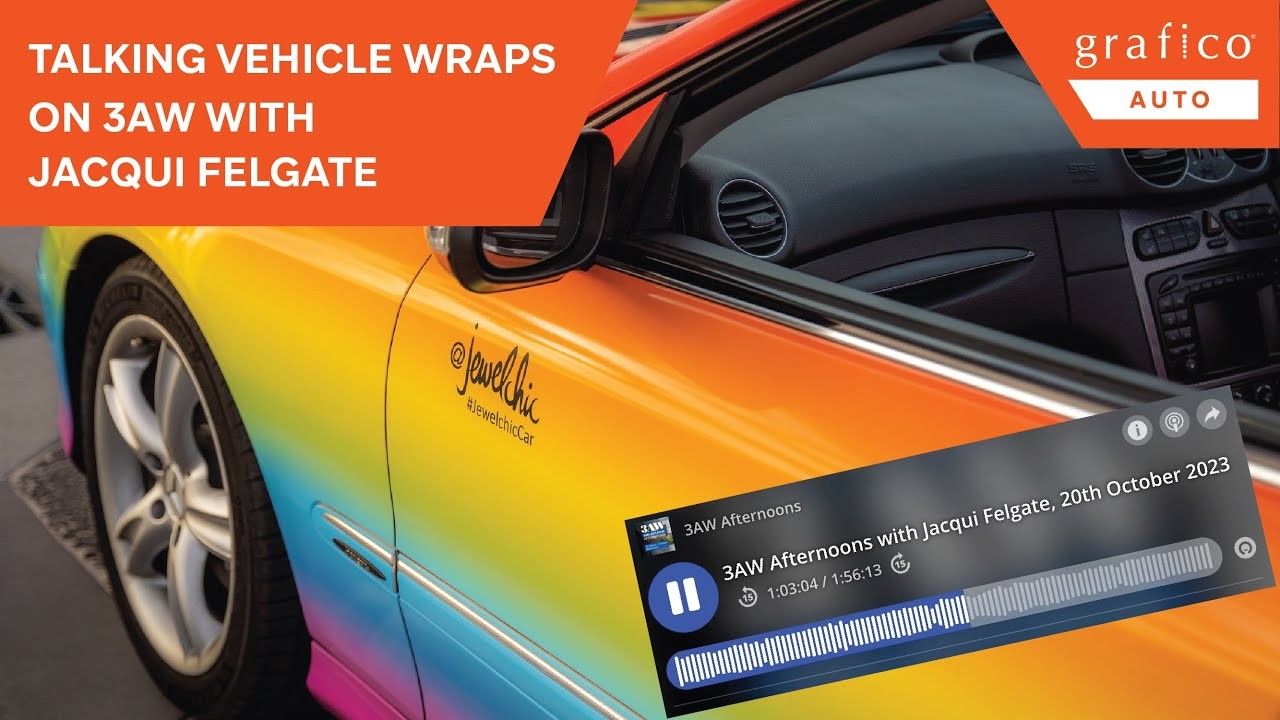 Talking vehicle wraps on 3AW with Jacqui Felgate