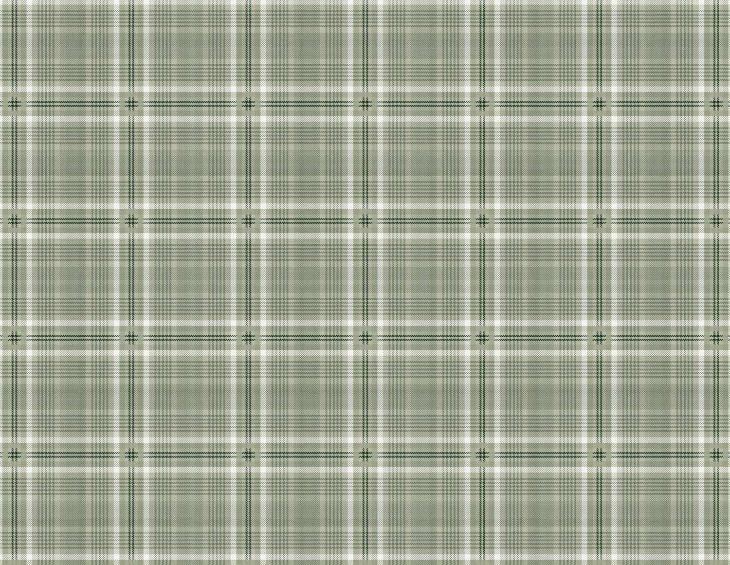 Tartan Houndstooth - Mossy Green-06