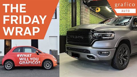 The Friday Wrap - Dodge RAM matte grey + our new Fiat 500 Promo Car!