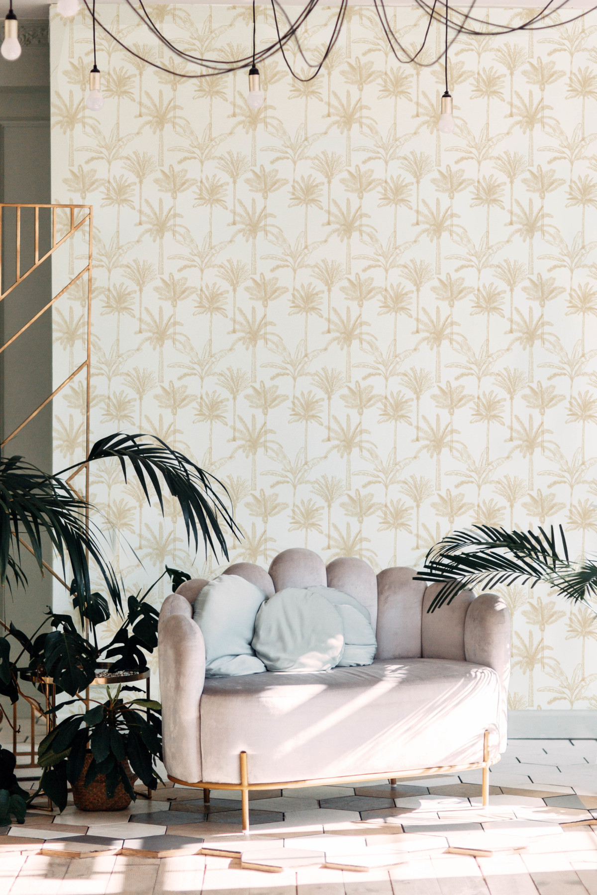 The Palms - Gold Wallpaper | Grafico Melbourne