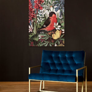 The Resting Birds Lithograph | STRETCHED CANVAS