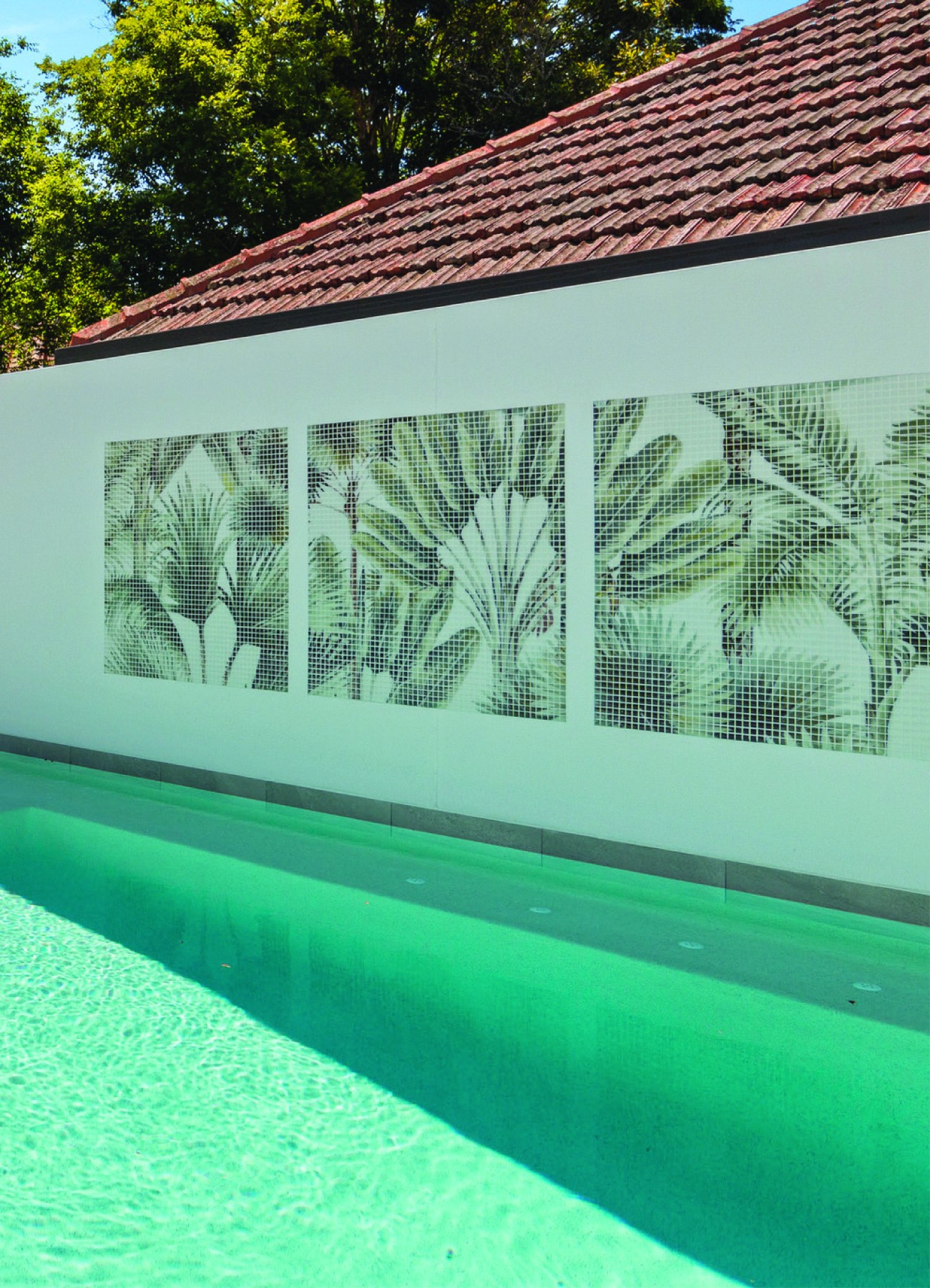 Retro Palm | Custom Print Resin Tiles