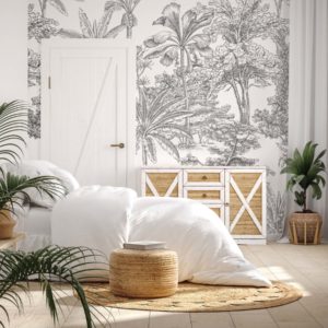 Tropicale - Charcoal Wallpaper | Grafico Melbourne