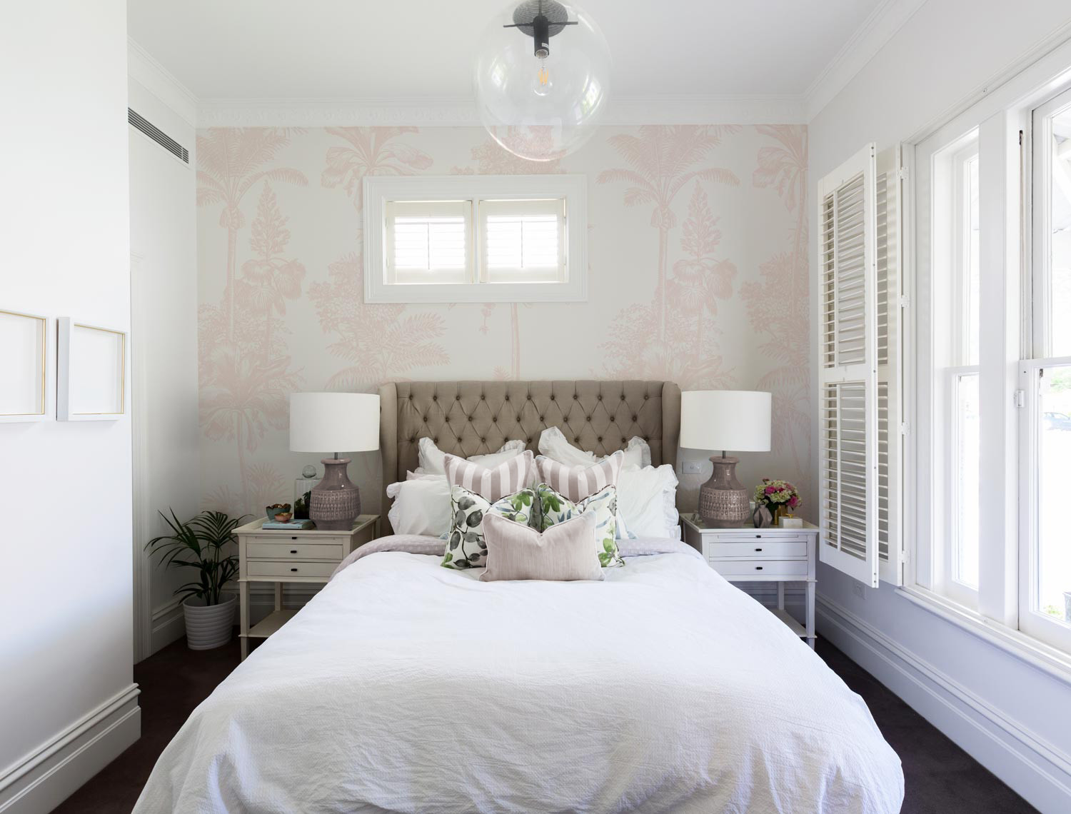 Tropical Hamptons - Blush Wallpaper | Grafico Melbourne