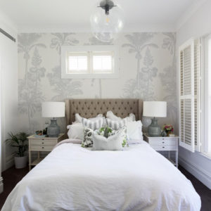 Tropical Hamptons - Light Grey Wallpaper | Grafico Melbourne