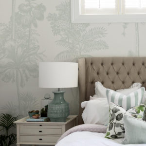 Tropical Hamptons - Sage Green Wallpaper | Grafico Melbourne