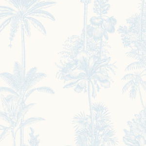 Tropical Hamptons - Powder Blue Wallpaper | Grafico Melbourne