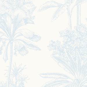 Tropical Hamptons - Powder Blue Wallpaper | Grafico Melbourne