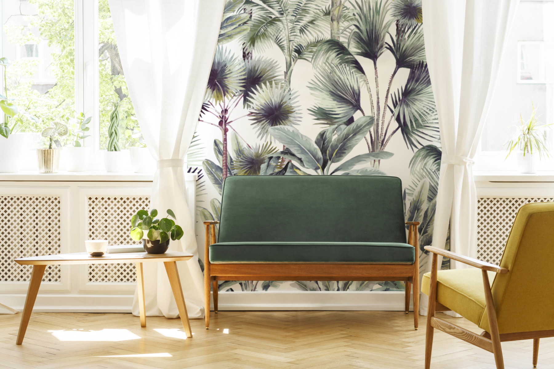 Retro Palm Wallpaper | Grafico Melbourne