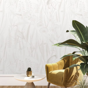 Tropical Reeds - Warm Grey Wallpaper | Grafico Melbourne