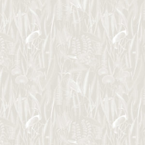 Tropical Reeds - Warm Grey Inverted Wallpaper | Grafico Melbourne
