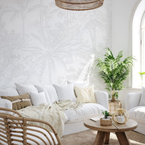 Tropicale - Light Grey Wallpaper | Grafico Melbourne
