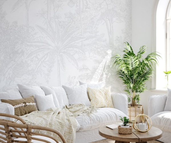 Tropicale - Light Grey Wallpaper | Grafico Melbourne