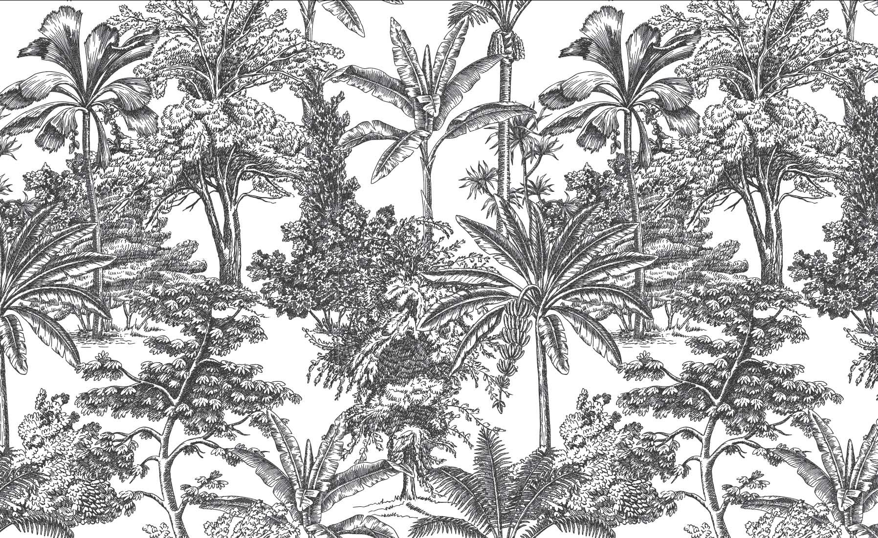 Tropicale - Charcoal Wallpaper | Grafico Melbourne