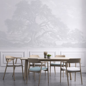 Twisting Oak - Light Grey Wallpaper | Grafico Melbourne