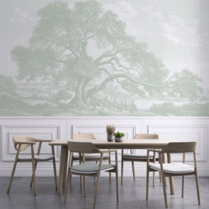 Twisting Oak - Sage Green Wallpaper | Grafico Melbourne