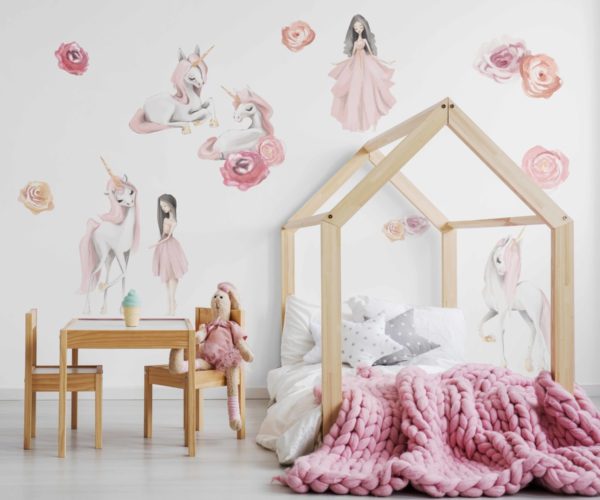 Unicorn Princess - Kids Wallpaper | Grafico Melbourne