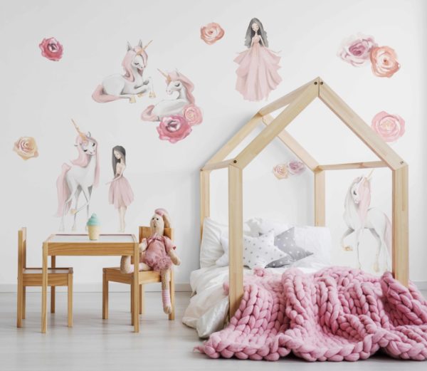 Unicorn Princess - Kids Wallpaper | Grafico Melbourne