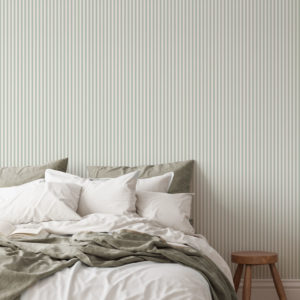 Vertical Stripes - Sage Green Wallpaper | Grafico Melbourne