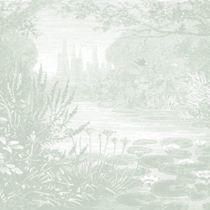 Lily Pond - Sage Green Wallpaper | Grafico Melbourne