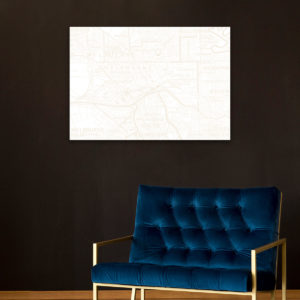 VintageMelbourneMap_Gold_Canvas_Mockup