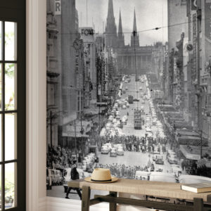 Vintage Melbourne Mural Wallpaper | Grafico Melbourne