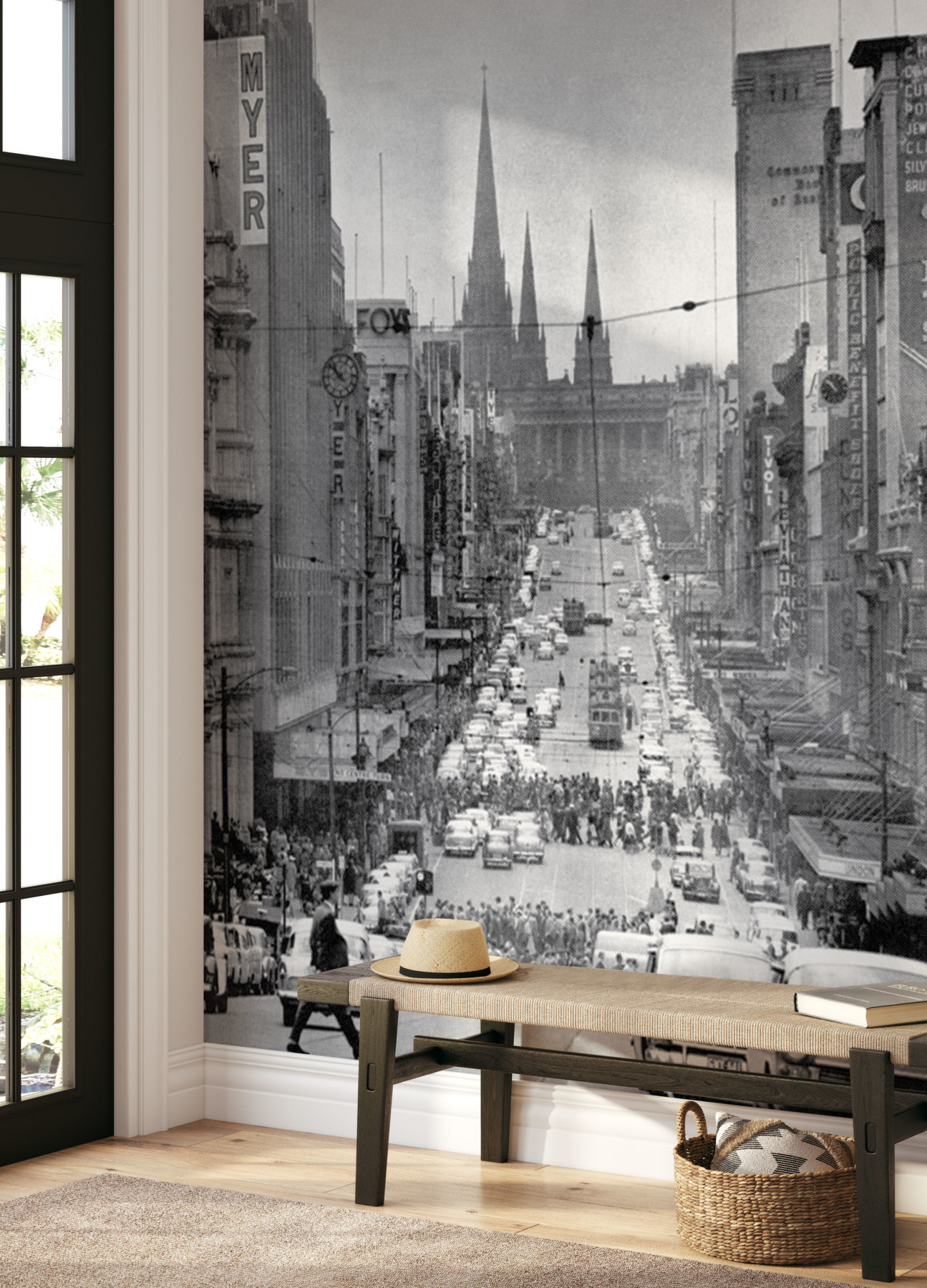 Vintage Melbourne Mural Wallpaper | Grafico Melbourne