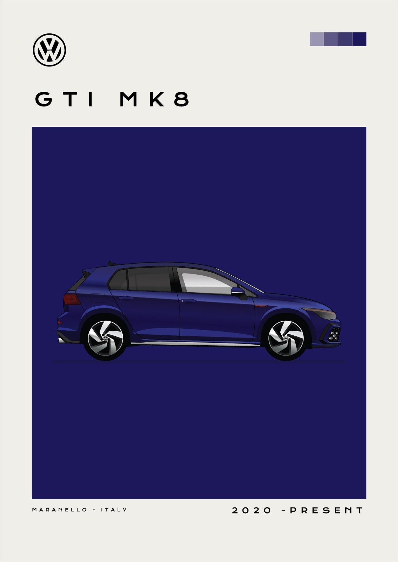 Volkswagen - GTI MK8 - Dark Purple