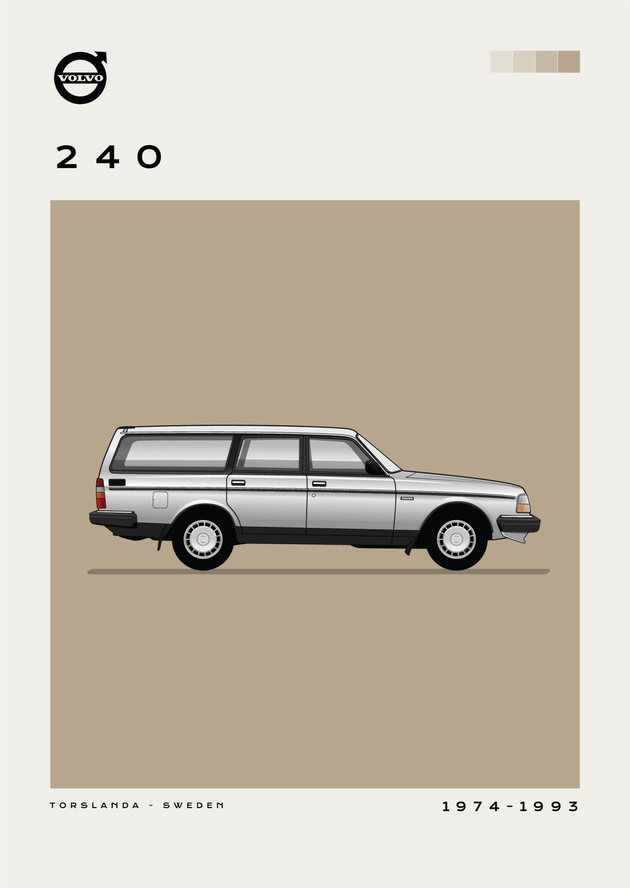 Volvo - 240 - Creme