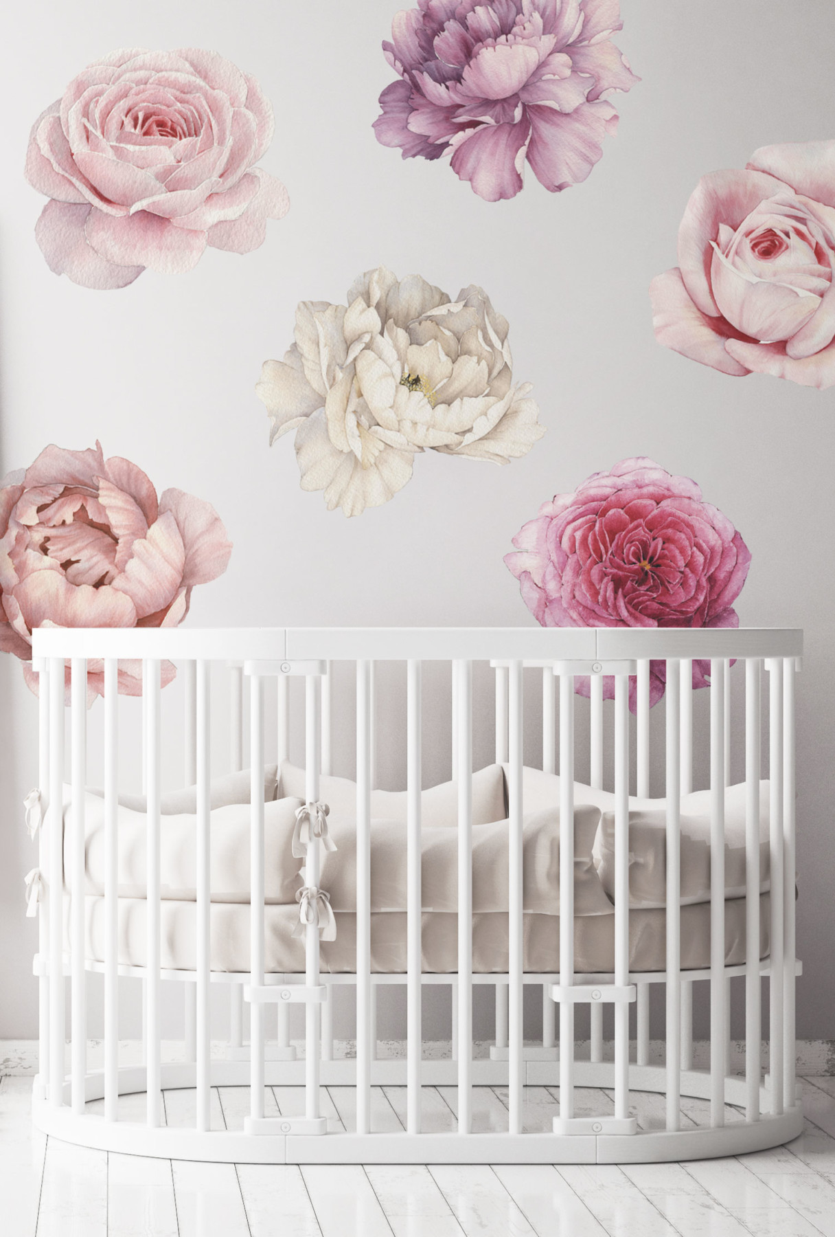 Watercolour Flowers Colour | Kids Wall Decals